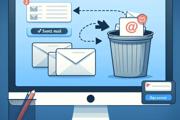 "Step-by-step guide on recovering permanently deleted emails from Yahoo Mail Trash folder, featuring a screenshot of Yahoo Mail interface with key recovery options highlighted."